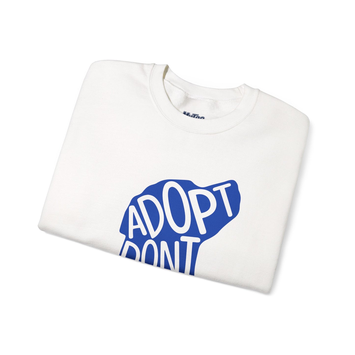 Adopt Don't Shop Unisex Sweatshirt | Eco-Friendly Crewneck