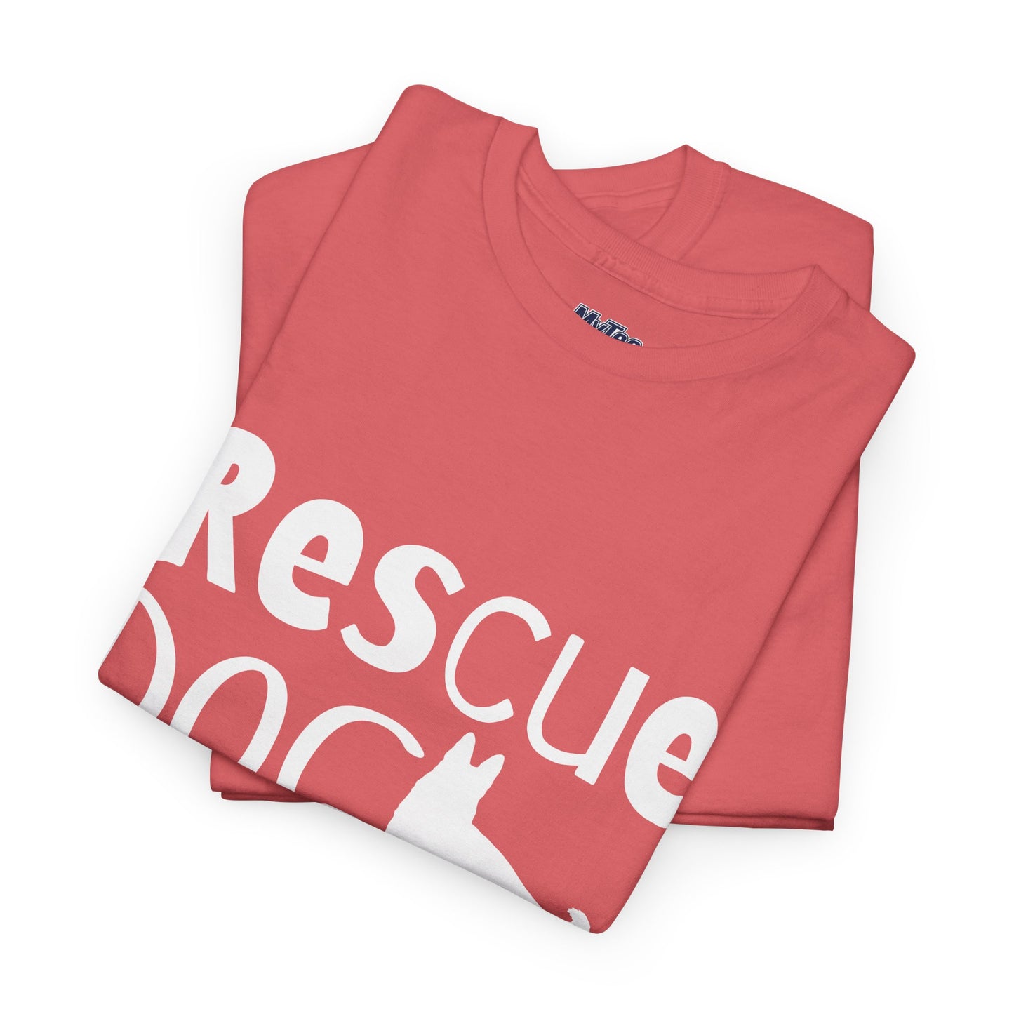 Rescue Dog Mom Cotton T-Shirt