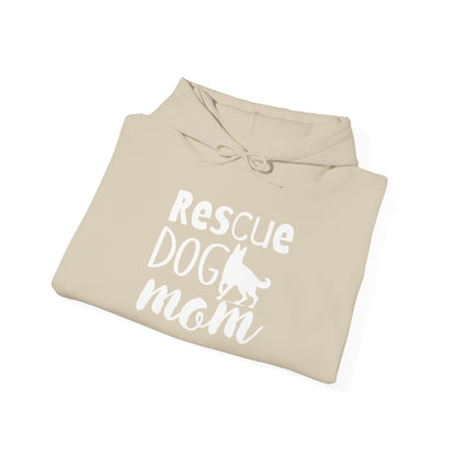 'Rescue Dog Mom Hoodie' - Cozy Sweatshirt for Pet Lover Mommies