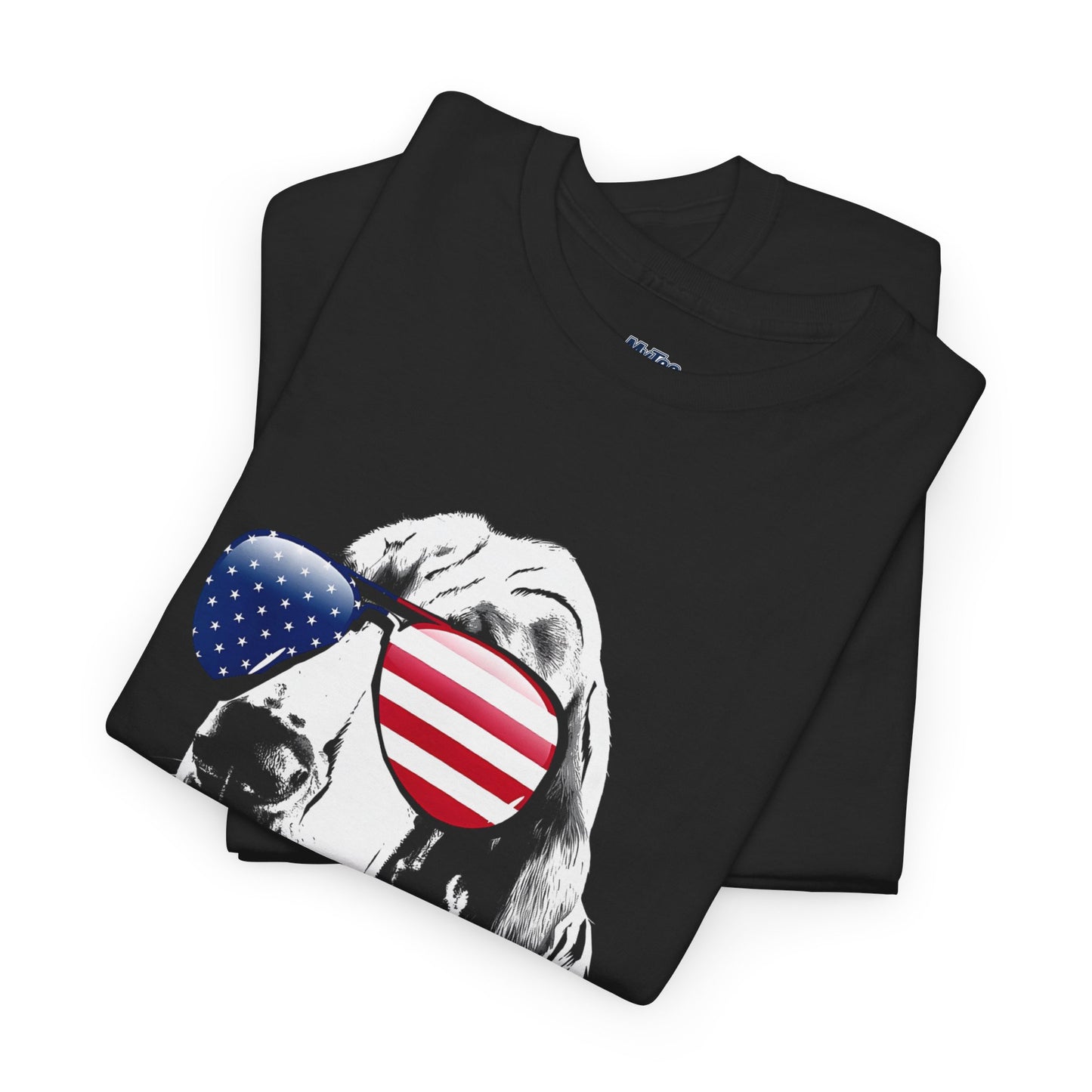 Patriotic Basset Hound With Sunglasses Unisex T-Shirt