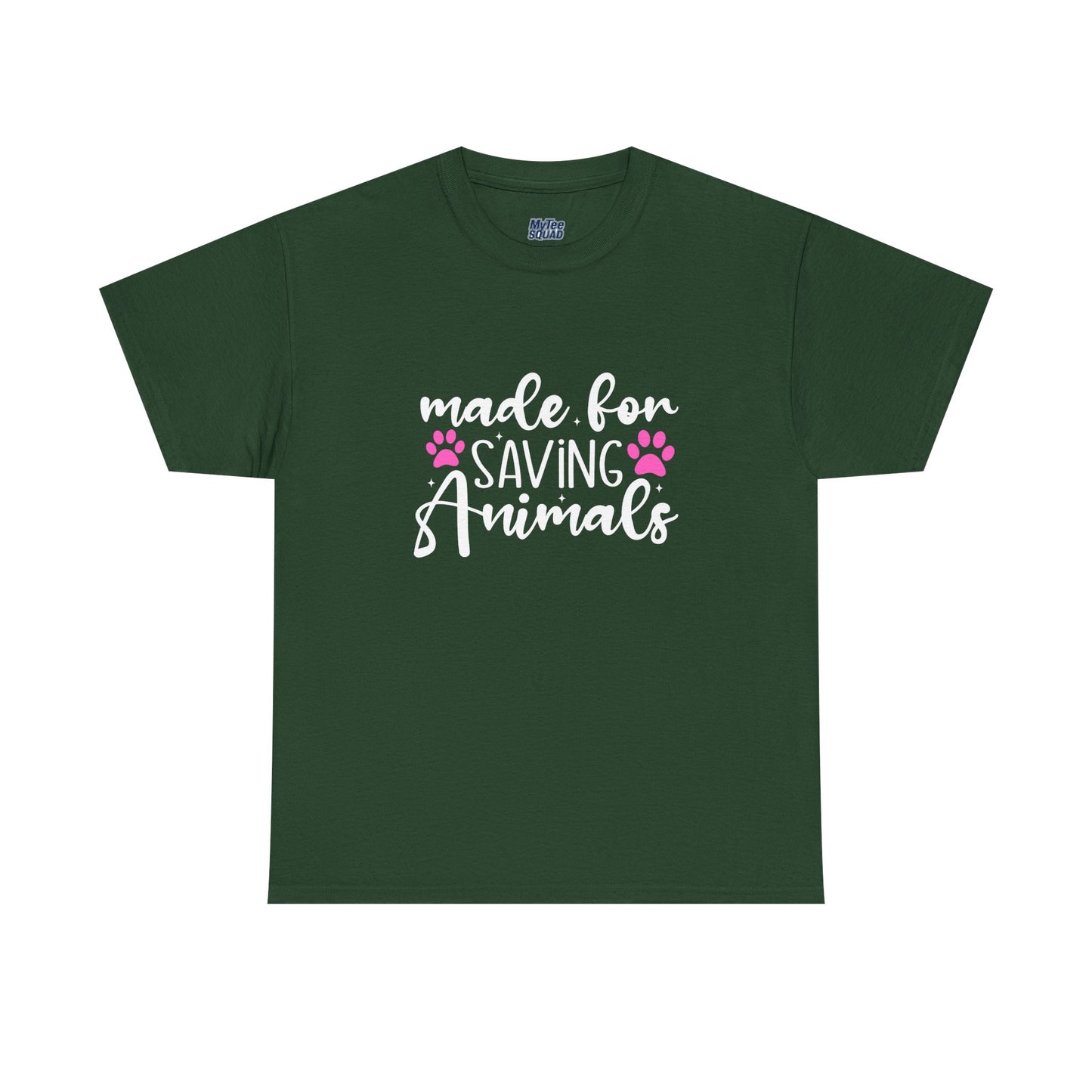 Made For Saving Animals Unisex Cotton T-Shirt | Dog Lover