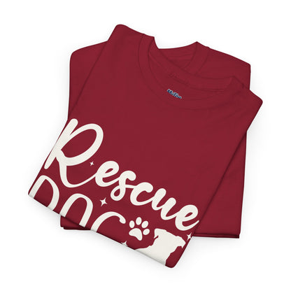 Rescue Dog Mom Cotton T-Shirt | Dog Lover
