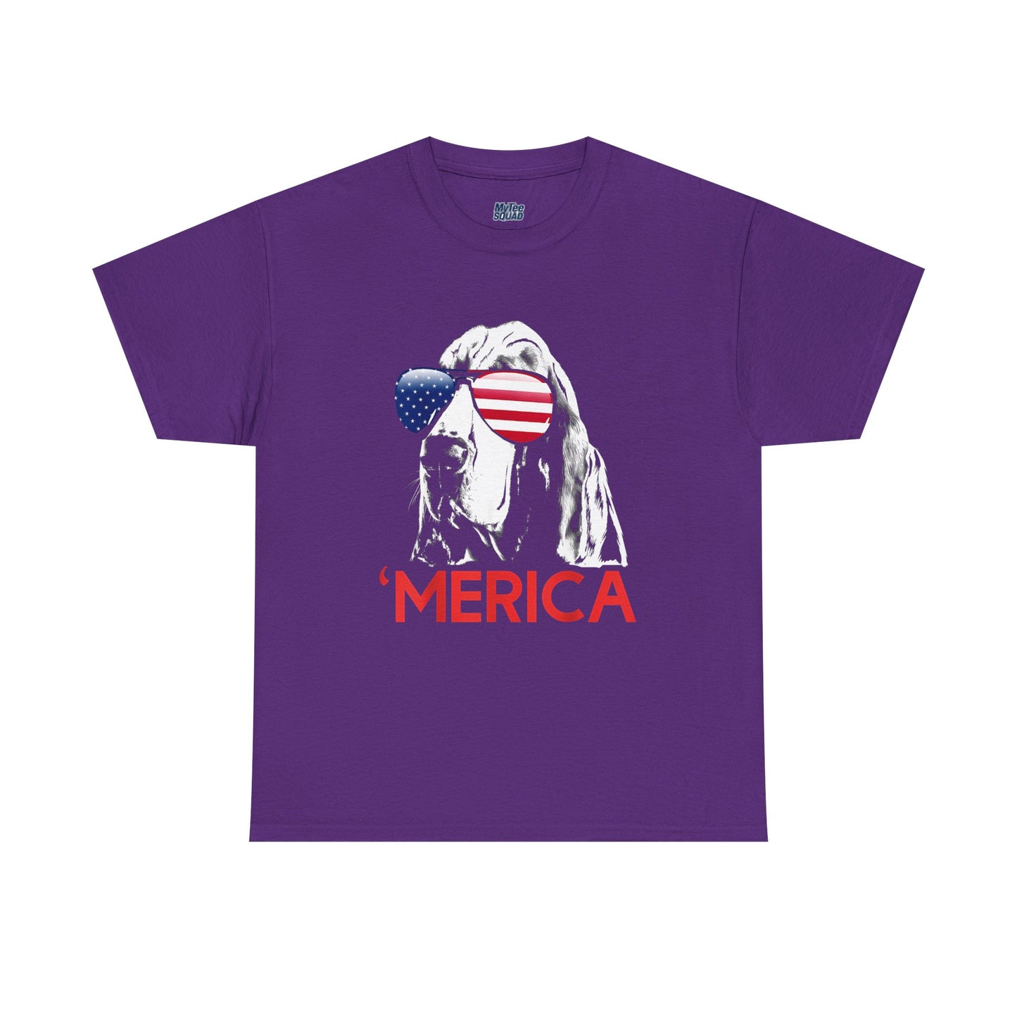 Patriotic Basset Hound With Sunglasses Unisex T-Shirt