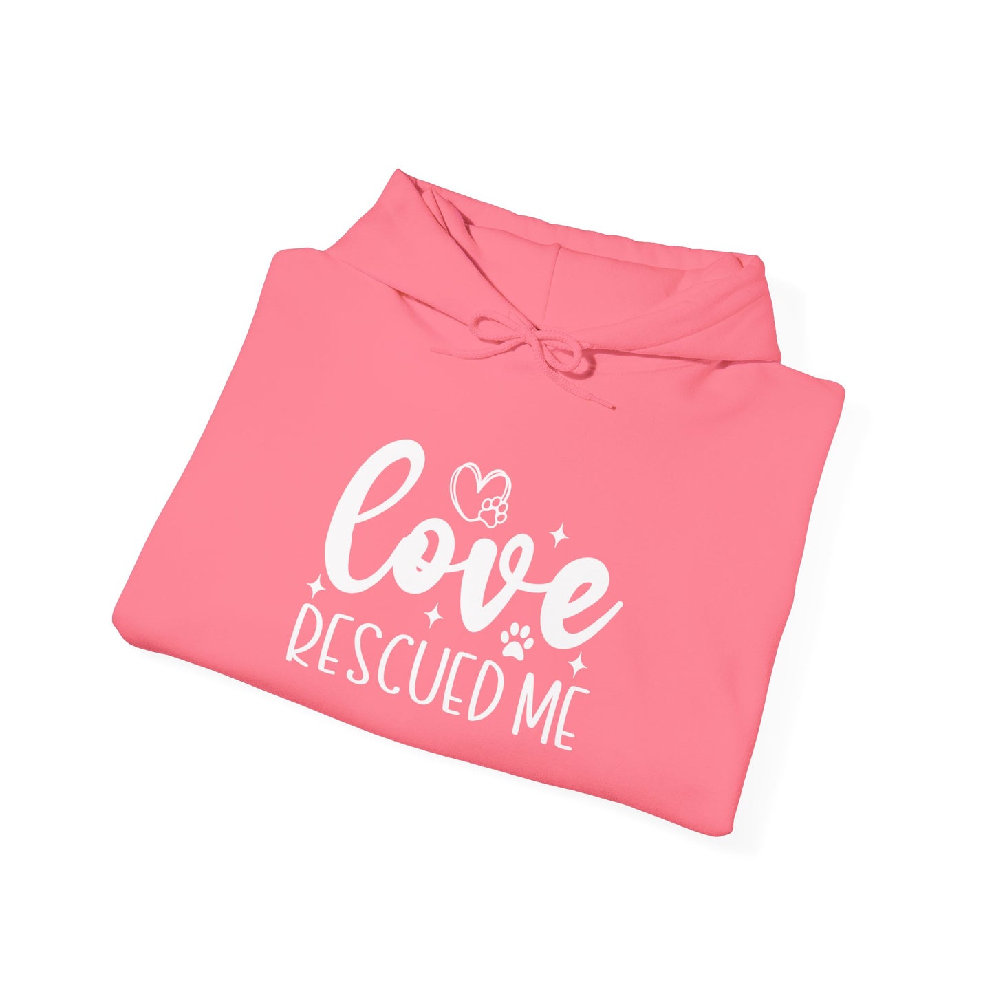 Love Rescued Me Unisex Hoodie – Proud Rescue Pet Parent Apparel
