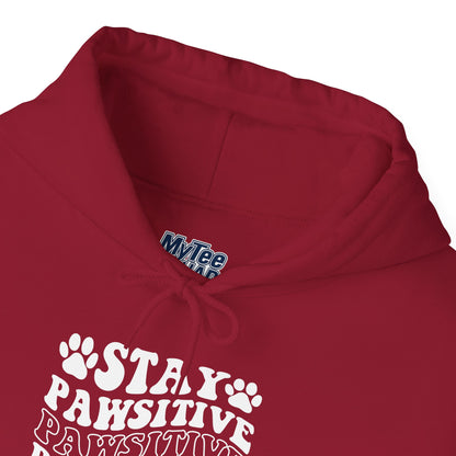 Stay Pawsitive Unisex Hoodie | Perfect for Celebrations & Holidays