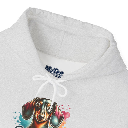 Funky Dachshund Mom Hoodie – Bright Graphic Dog Tee