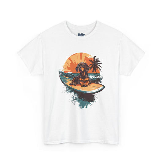 Dachshund Beach Vibes T-Shirt – Chill Summer Dog Style