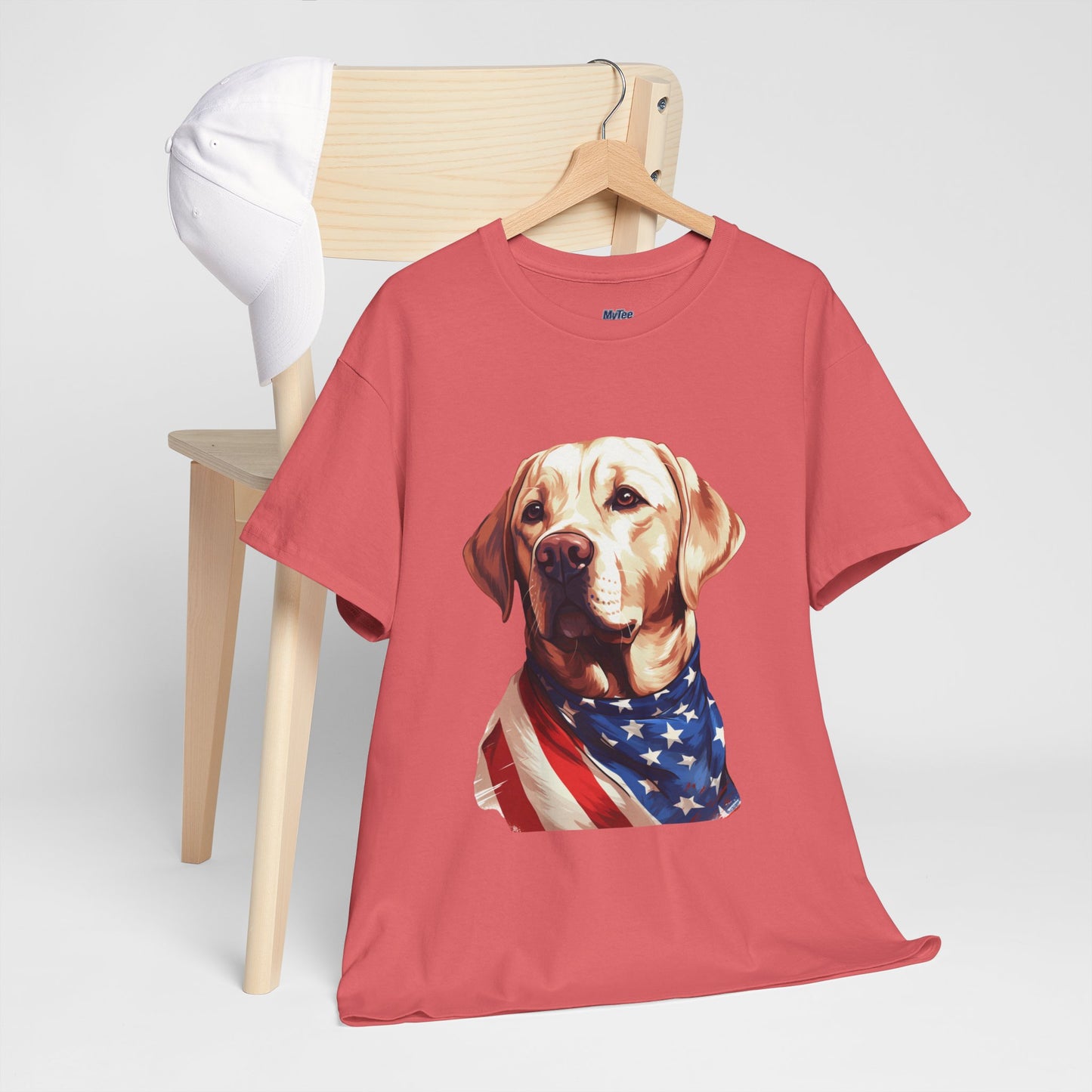 Patriotic Labrador In Stars & Stripes Unisex T Shirts