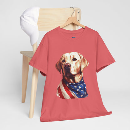 Patriotic Labrador In Stars & Stripes Unisex T Shirts