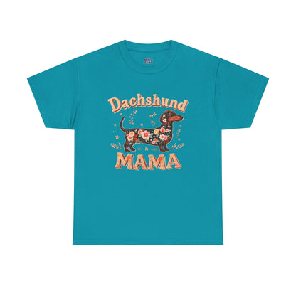 Dachshund Mama T-Shirt – Cute Floral Pup Lover Tee