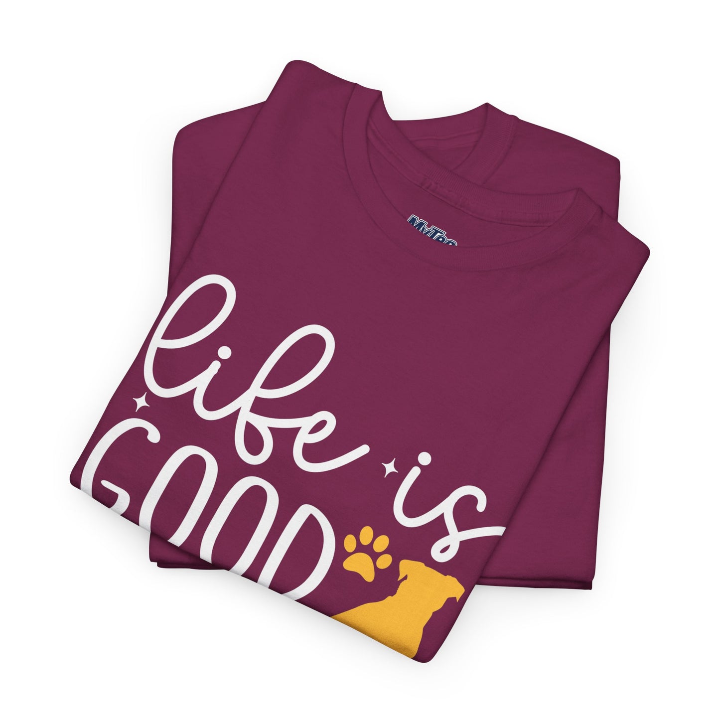 "Life Is Good With My Rescue Dog" Unisex T-Shirt | Dog Lover Gift