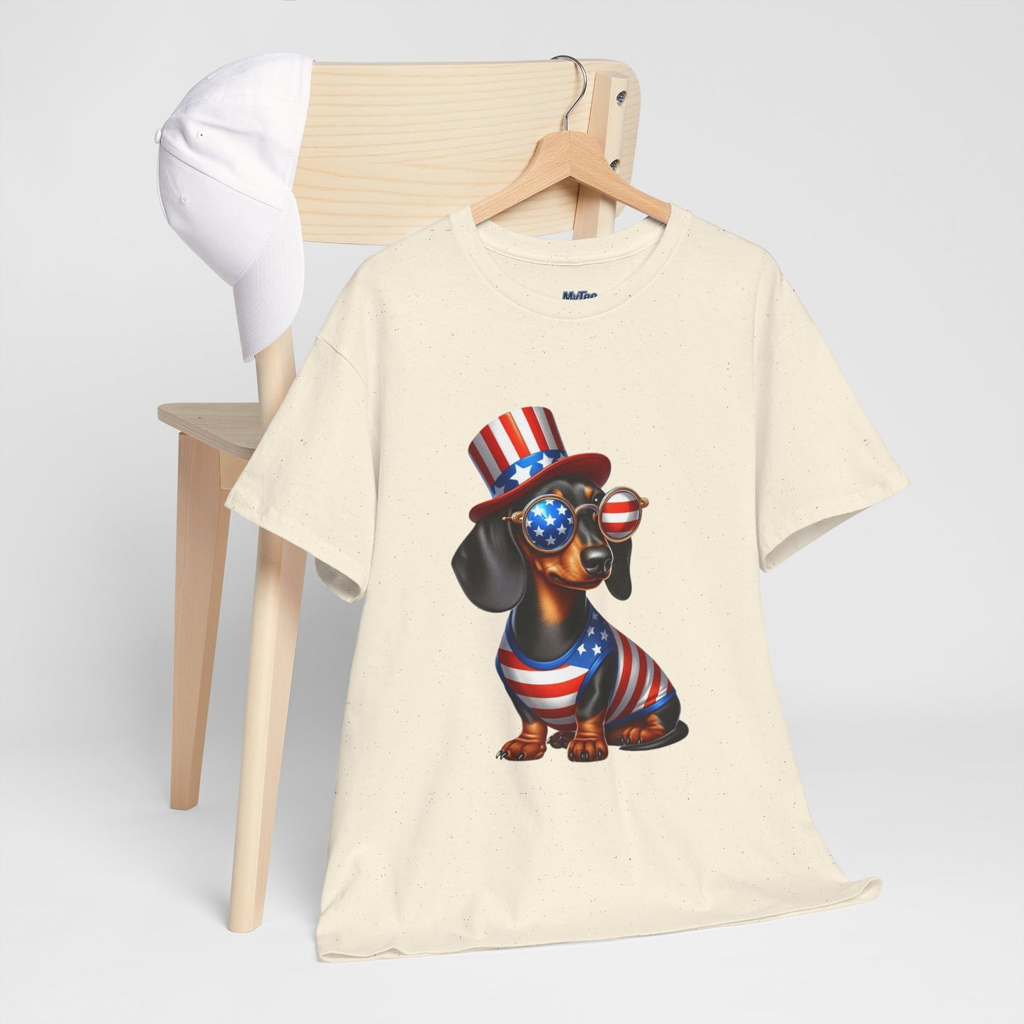 Patriotic Dachshund 4th of July T-Shirt | Red, White & Woof Style