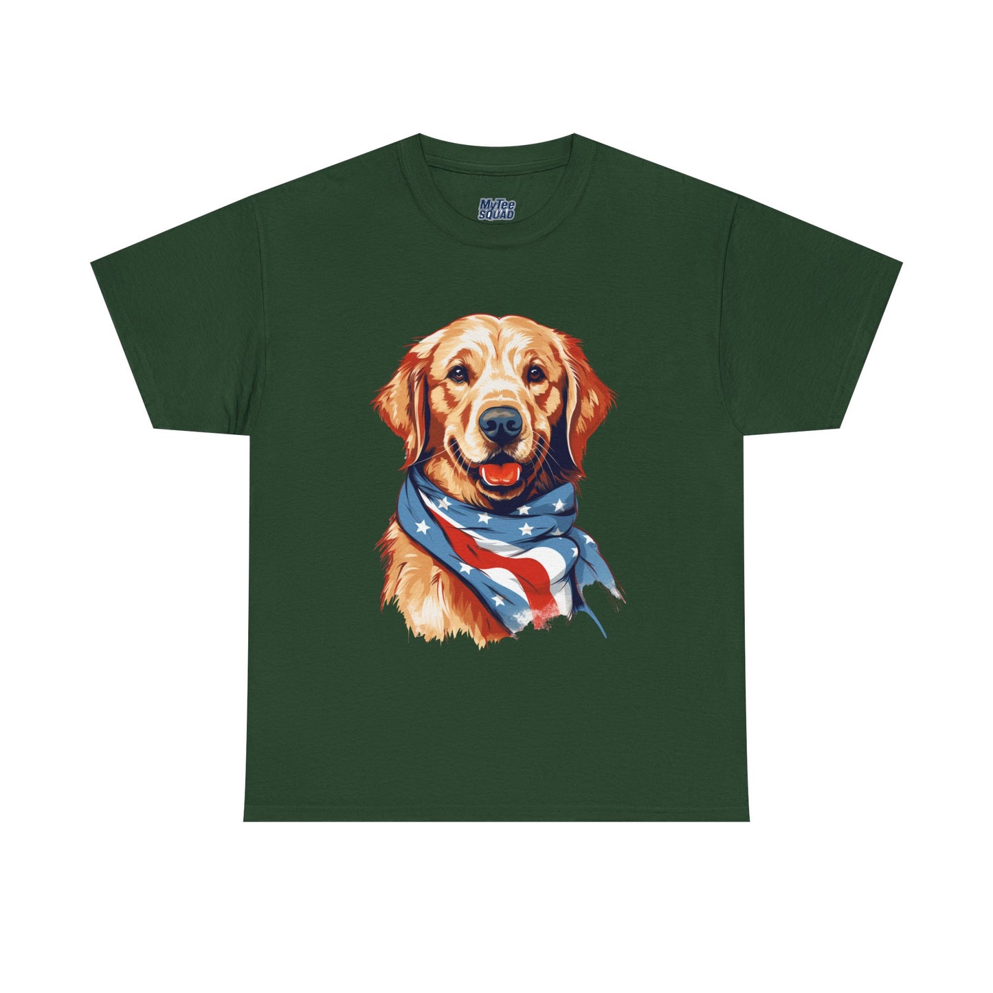 Patriotic Golden Retriever Unisex T-Shirt