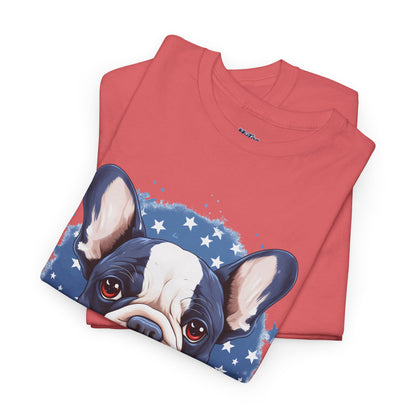 Patriotic French Bulldog Unisex T-Shirt | Dog Lover