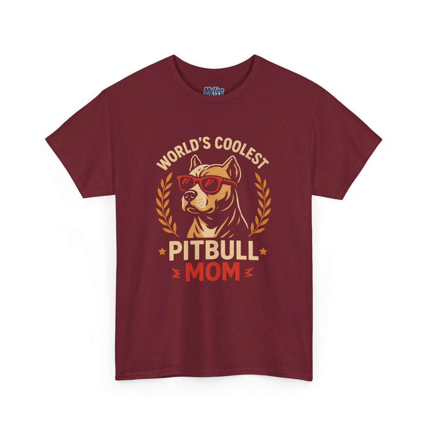 World's Coolest Pitbull Mom T-Shirt | Gift For Dog Mom