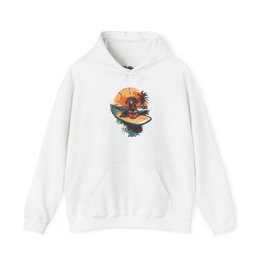 Dachshund Sunset Unisex Hoodie – Chill Pup Style For Dog Lovers