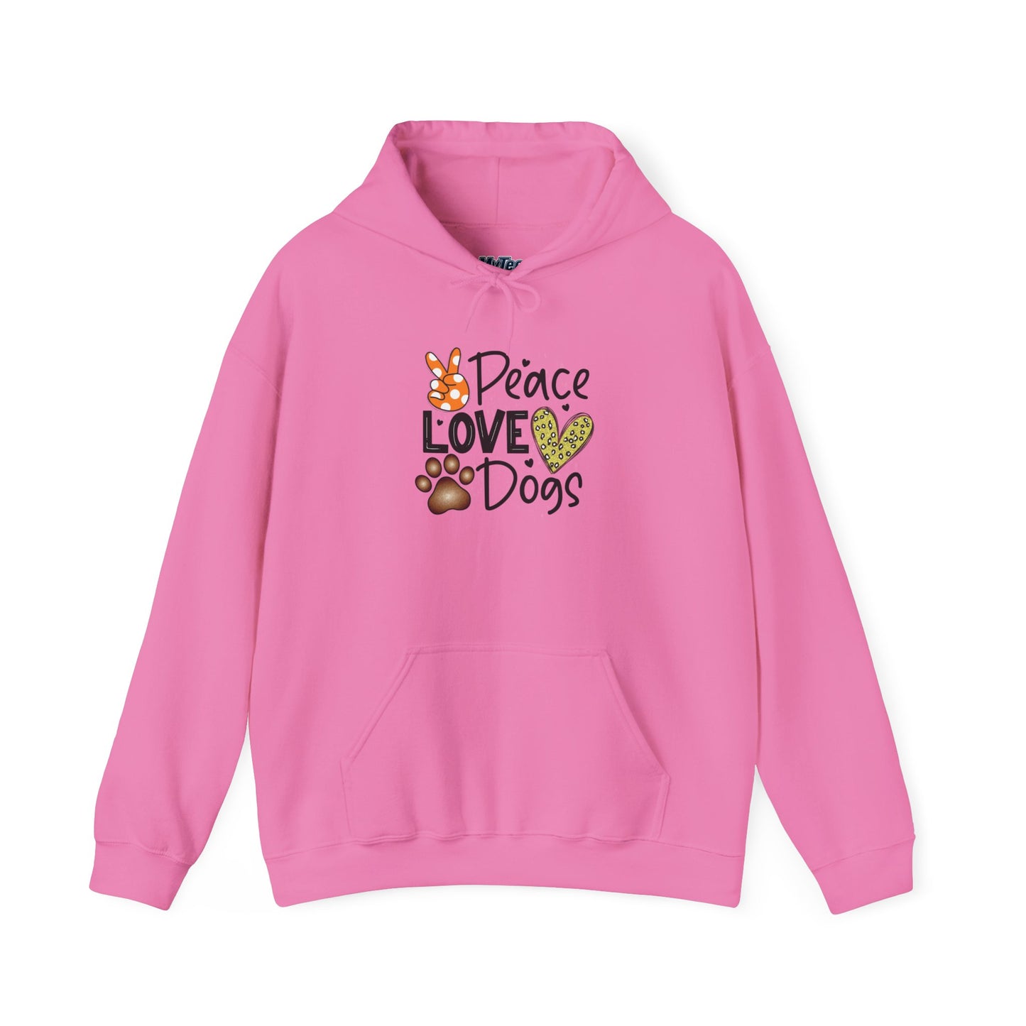 Peace Love Dogs Hoodie - Animal Enthusiasts, Casual Wear, Everyday Comfort
