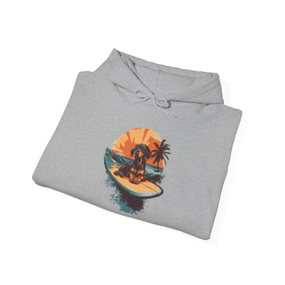 Dachshund Sunset Unisex Hoodie – Chill Pup Style For Dog Lovers