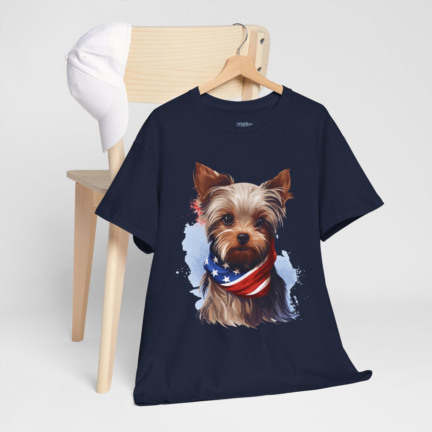 Patriotic Yorkshire Terrier Unisex T-Shirt