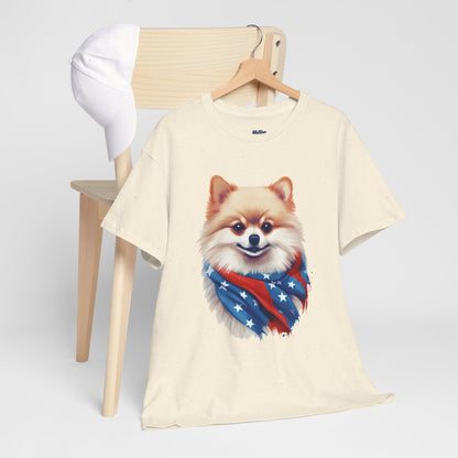 Patriotic pomeranian Unisex T-Shirt