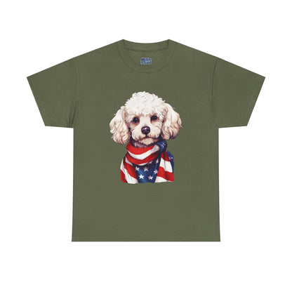 Patriotic Poodle Unisex T-Shirt