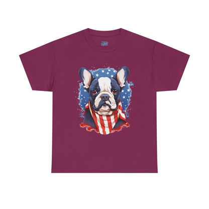 Patriotic French Bulldog Unisex T-Shirt | Dog Lover
