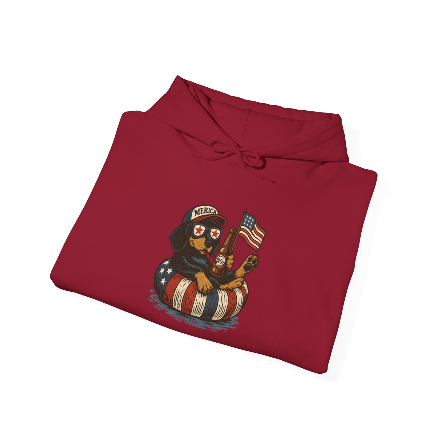 Patriotic Dachshund America Unisex Hoodie