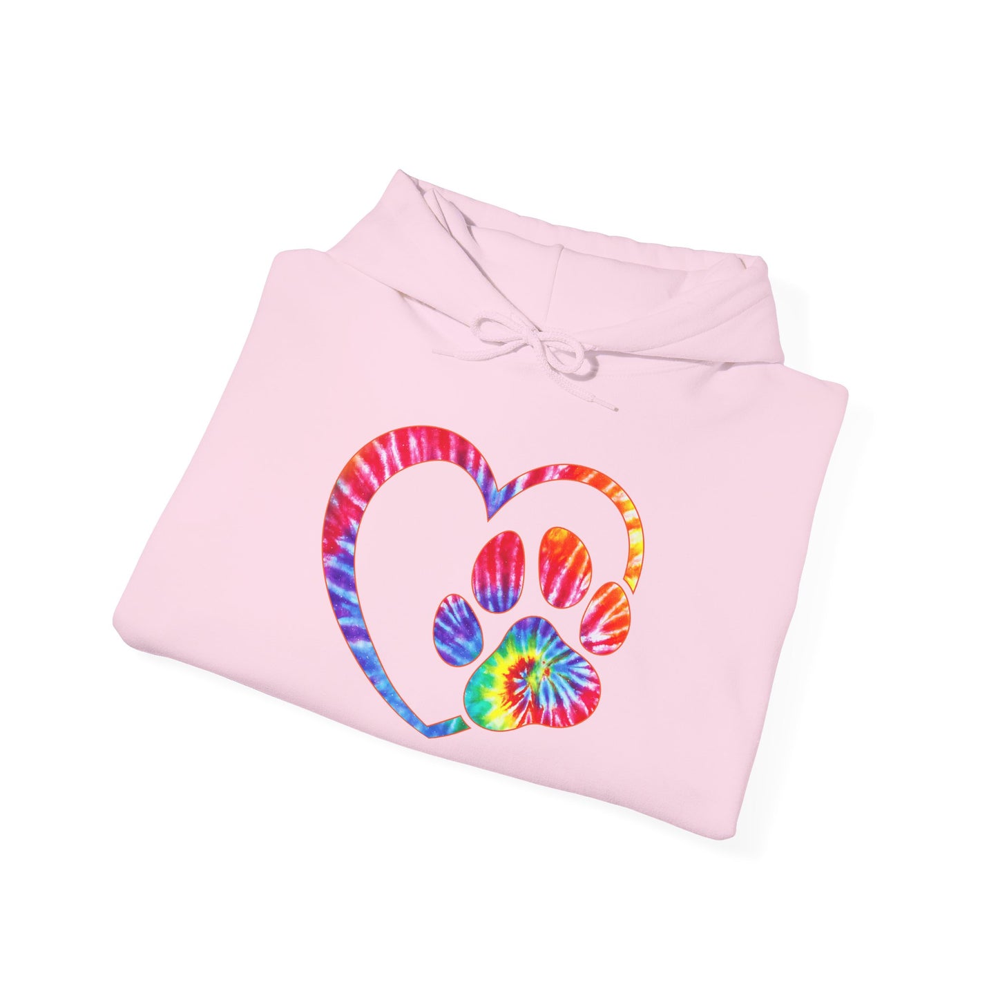 Paw Love Tie-Dye Hoodie – Wear Your Heart In Color
