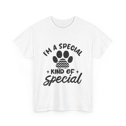 I'M A SPECIAL, DOG KIND OF SPECIAL Casual PAW Cotton T-shirt