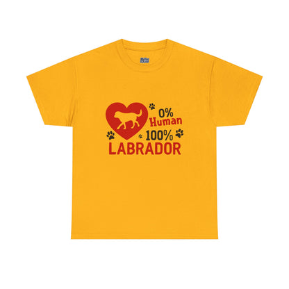 0 % Human, 100% Labrador Unisex T-Shirts