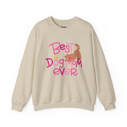 Best Dog Mom Ever Crewneck Sweatshirt | Gift For Dog Moms