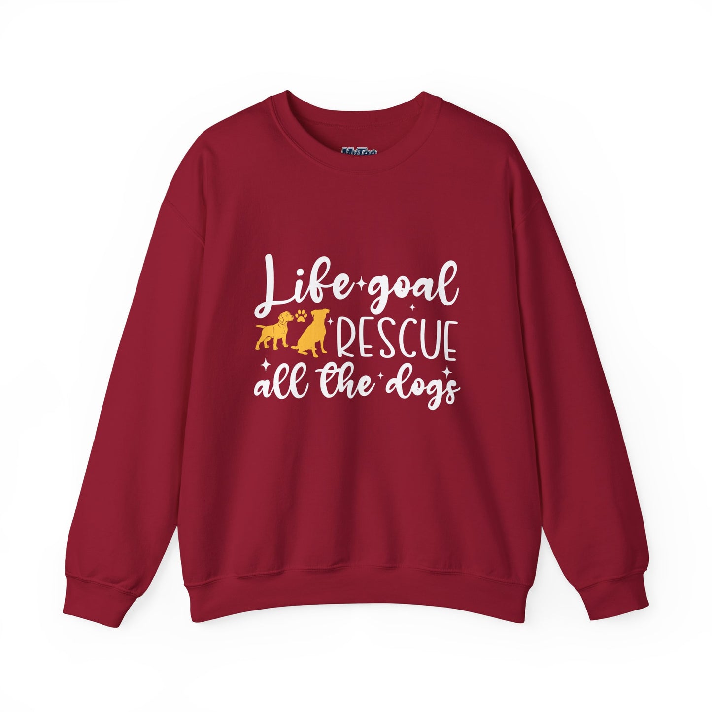 Life Goal Rescue All The Dogs Unisex Sweatshirt | Animal Rescue Merchandise