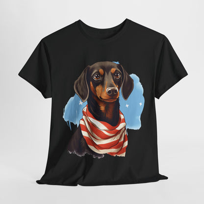 Patriotic Dachshund Unisex T-Shirt