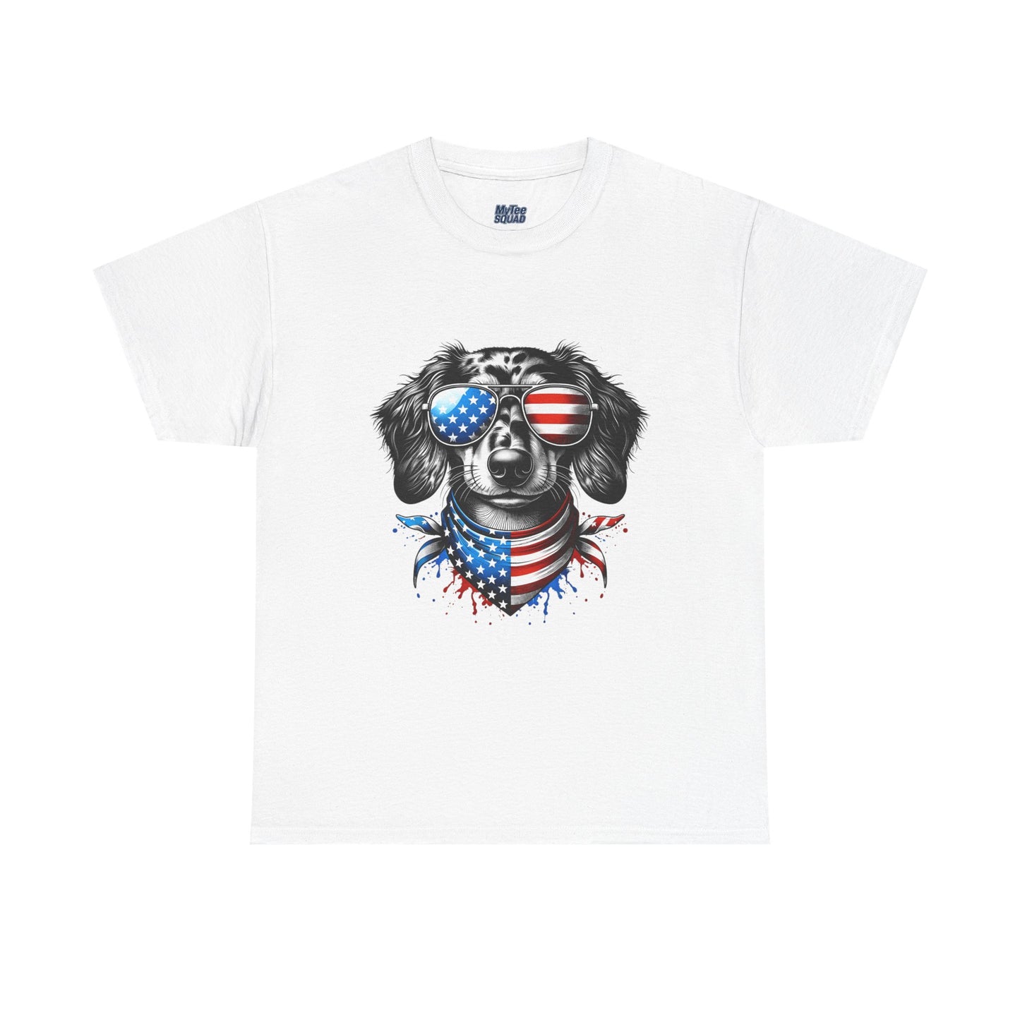 Patriotic Dachshund with Sunglasses Unisex T-Shirt