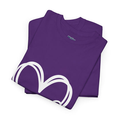 Simple Paw Heart Unisex T-Shirt – For Dog Lovers