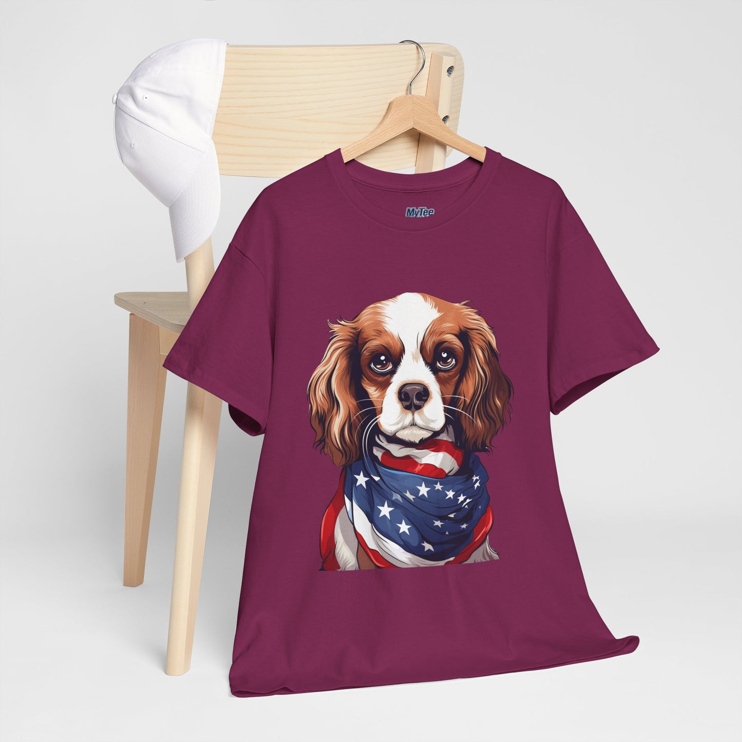 Patriotic Cavalier King Charles Spaniel Unisex T-Shirt