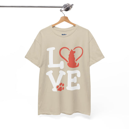 Love Dog Heart T-Shirt