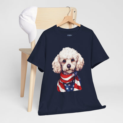 Patriotic Poodle Unisex T-Shirt