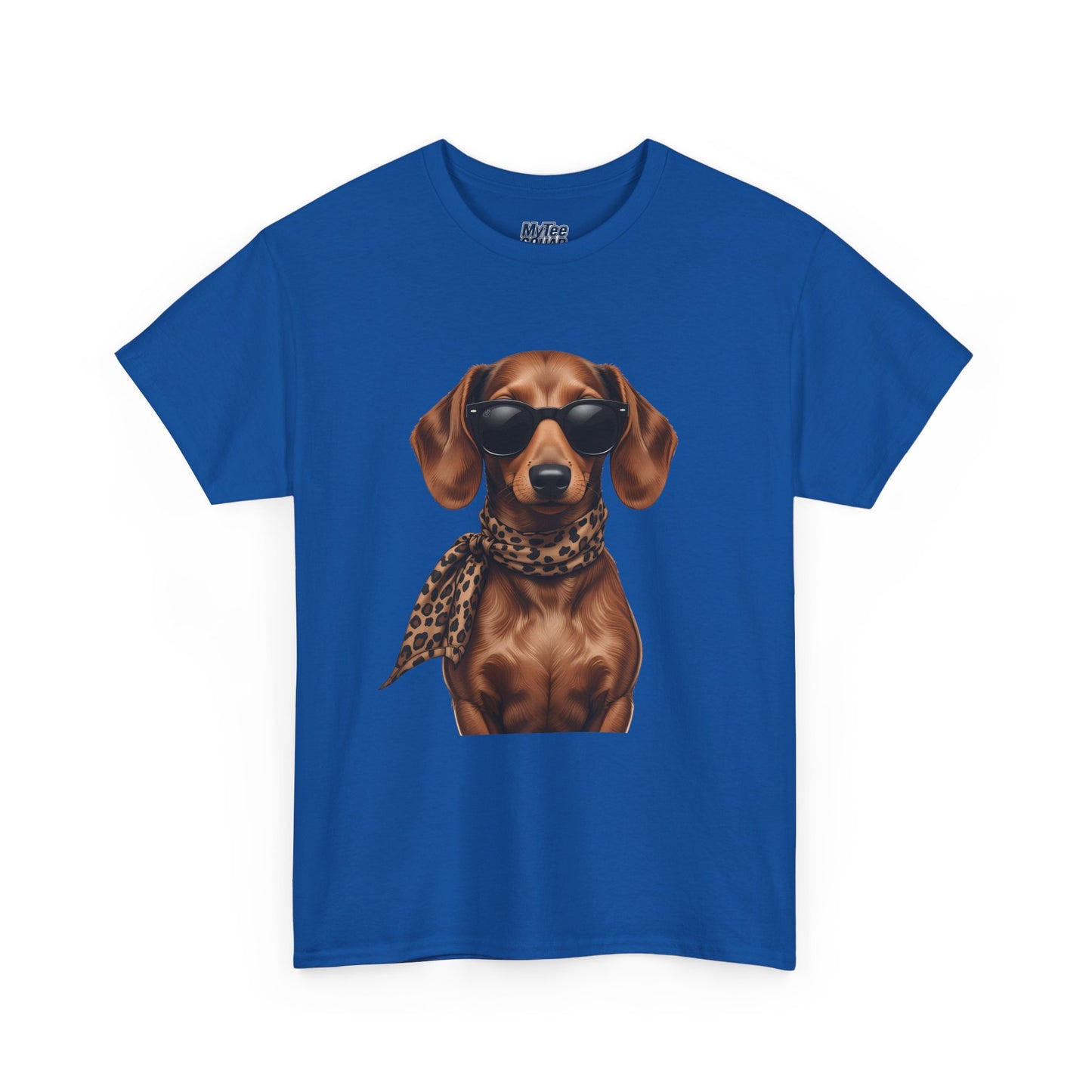 Dachshund With A Scarf Cotton T-Shirt
