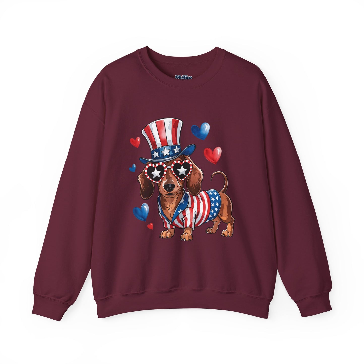 Patriotic Dachshund Dog Unisex Sweatshirt