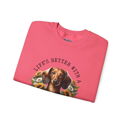 Dachshund Sunflower Unisex Hoodie