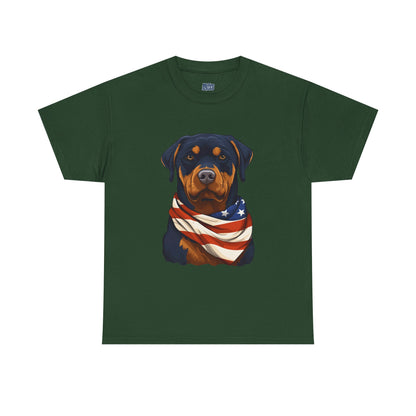 Patriotic Rottweiler Unisex T-Shirt