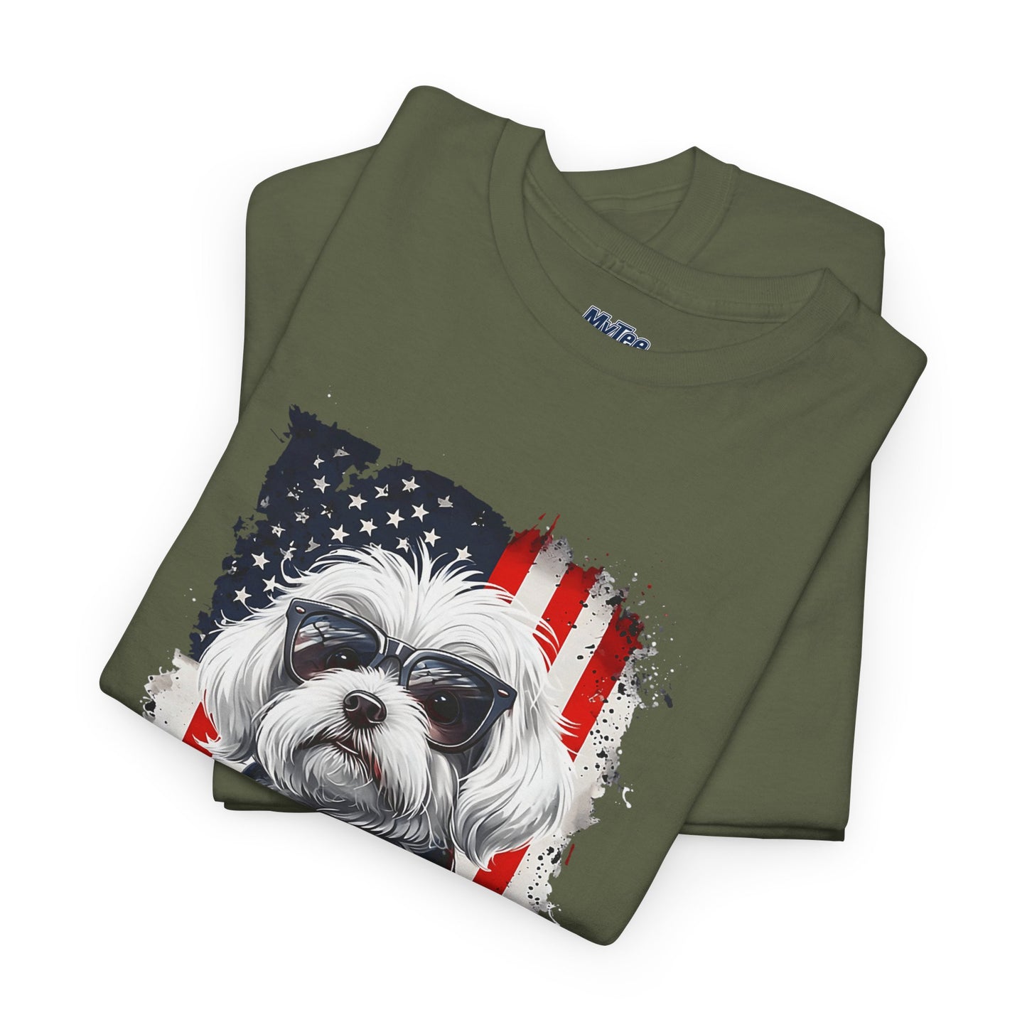 Patriotic Havanese Unisex Cotton T-Shirt
