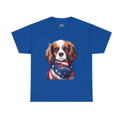 Patriotic Cavalier King Charles Spaniel Unisex T-Shirt