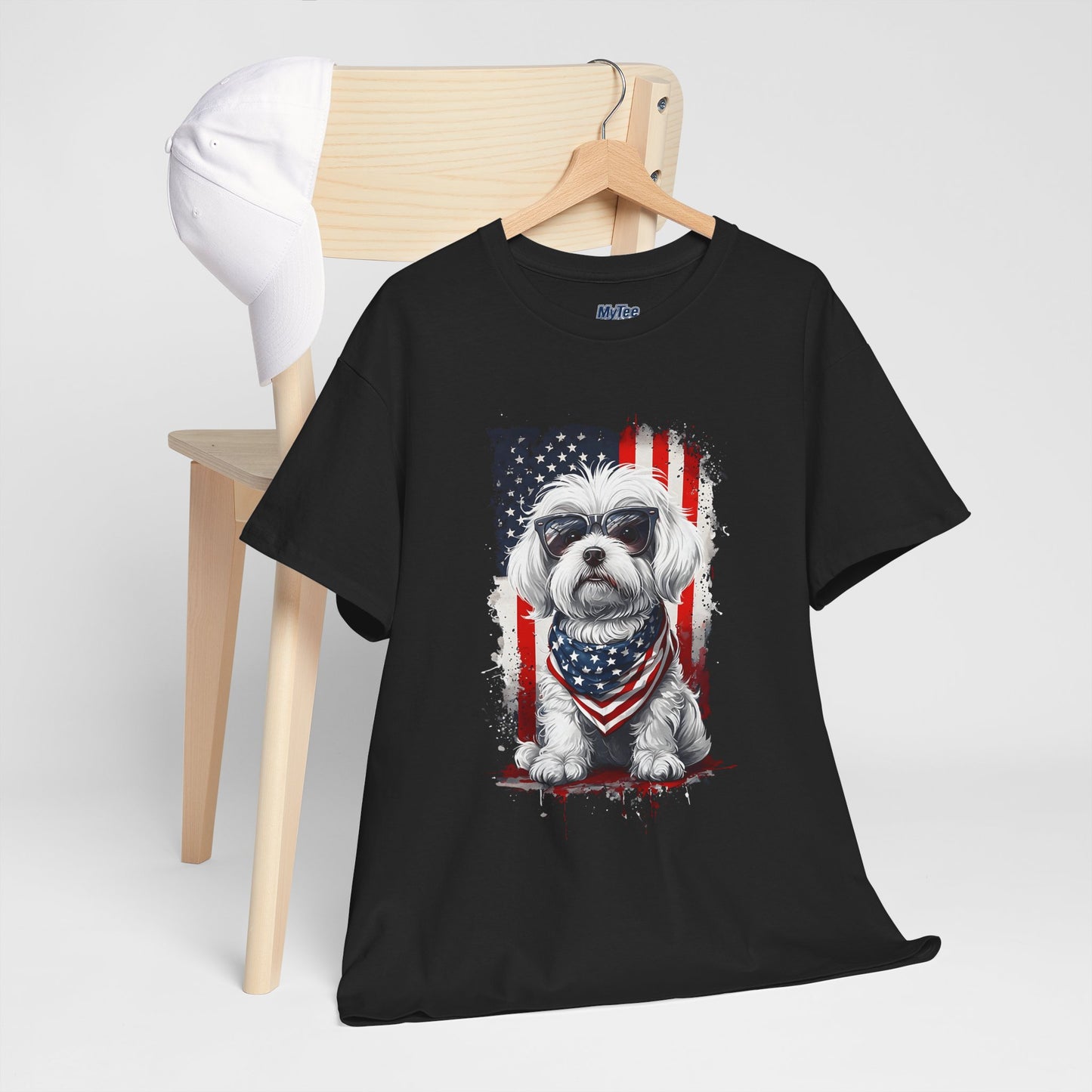 Patriotic Havanese Unisex Cotton T-Shirt