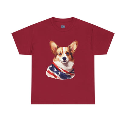 Patriotic Pembroke Welsh Corgi Unisex T-Shirt