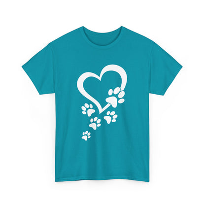 Heart With Paw Print Love T-shirt