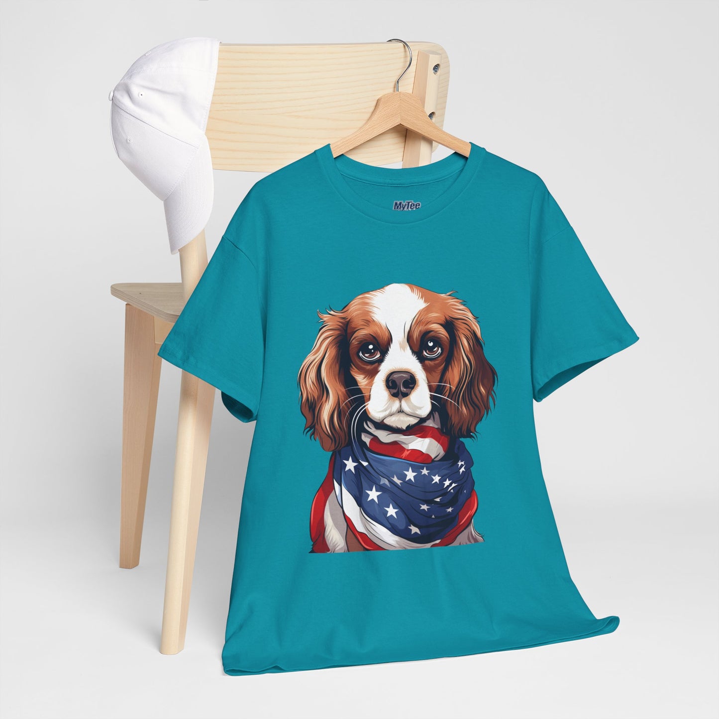 Patriotic Cavalier King Charles Spaniel Unisex T-Shirt