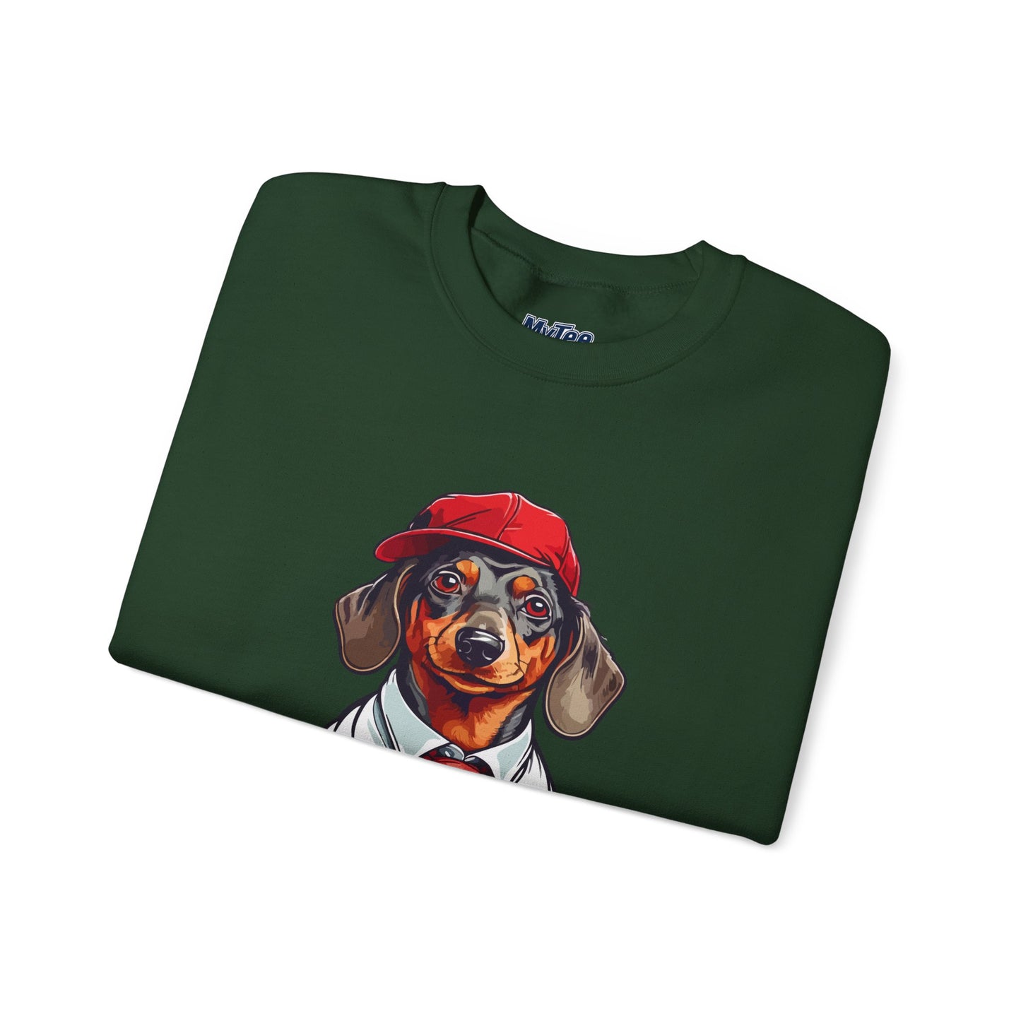 Dachshund Red Tie Unisex Sweatshirt – Chic Comfort for Dog Lovers