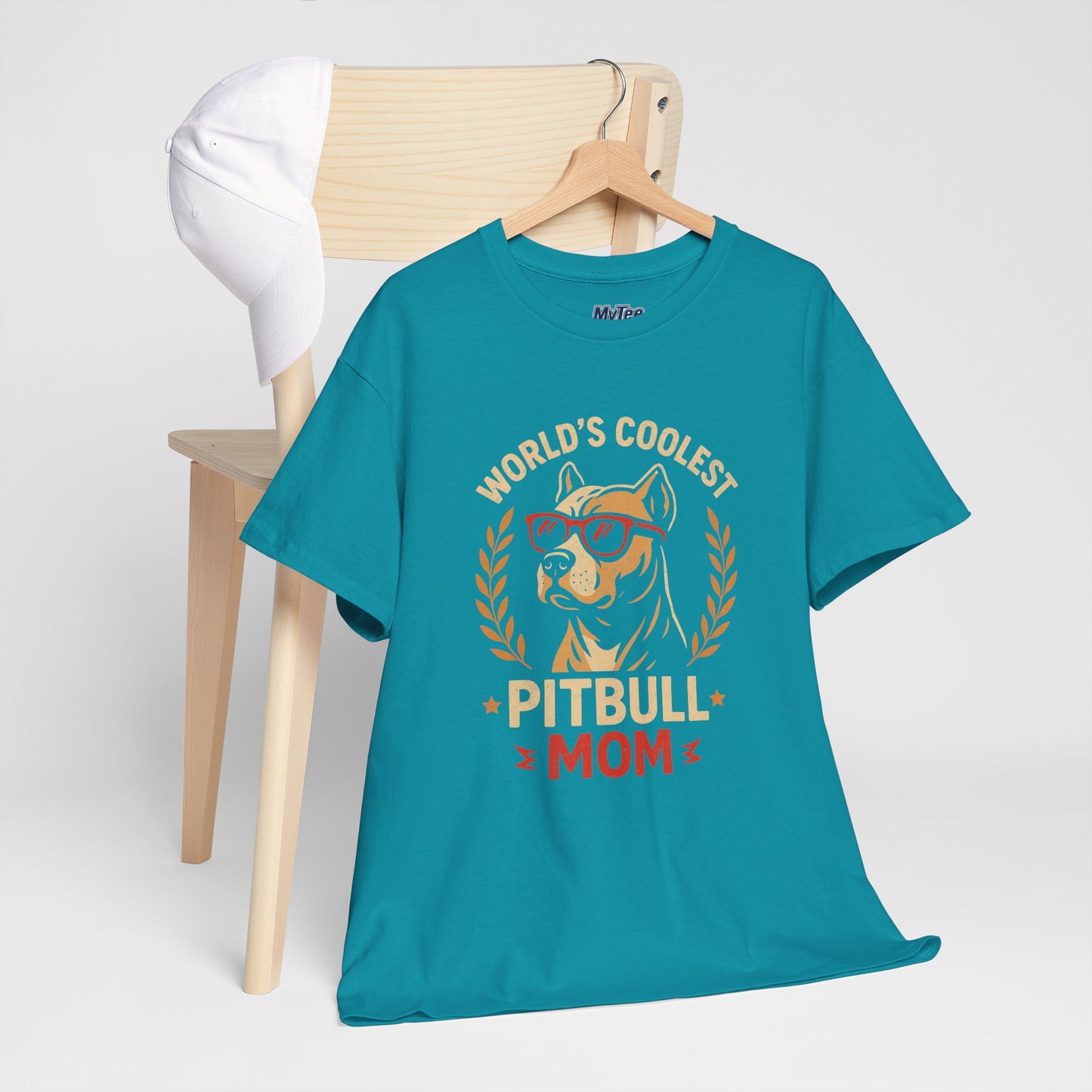 World's Coolest Pitbull Mom T-Shirt | Gift For Dog Mom